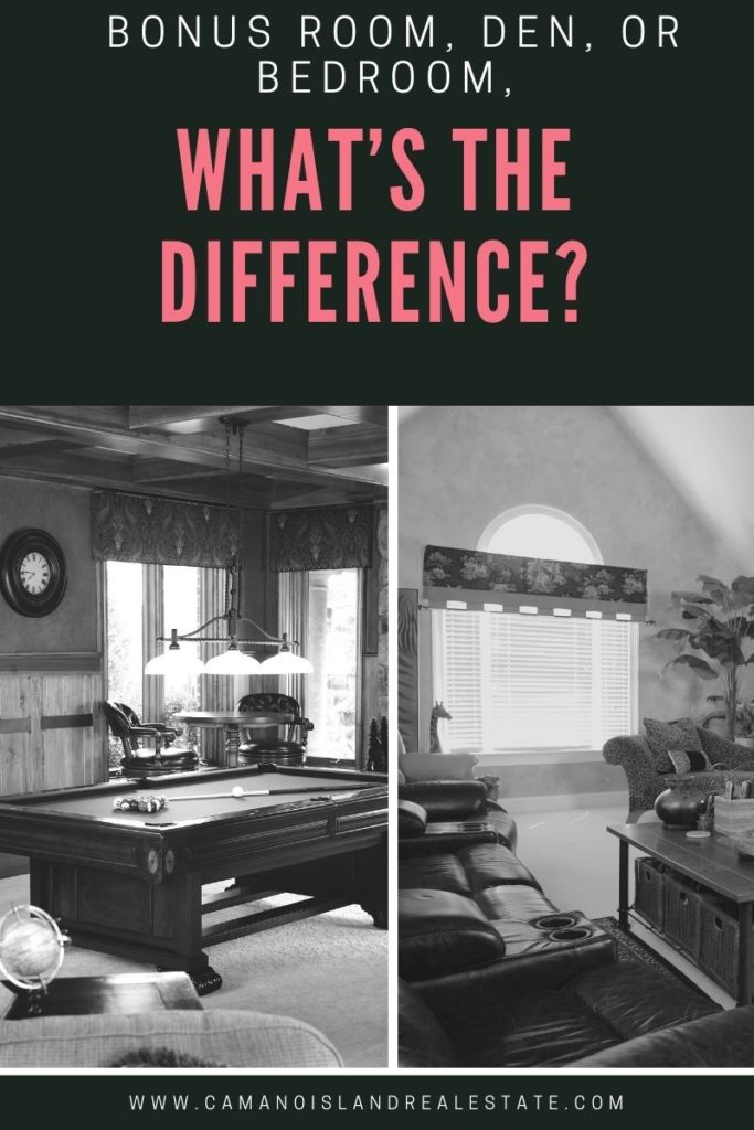 Bonus Room, Den, or Bedroom, What’s the Difference?